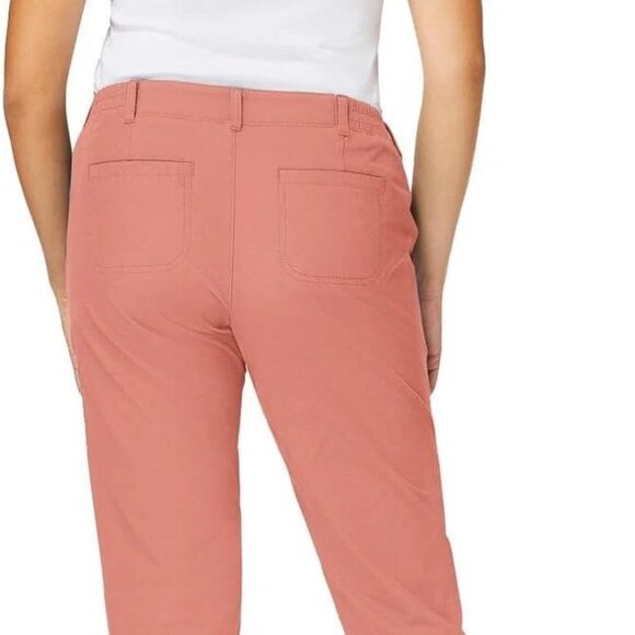 New Kirkland Signature Womens Salmon Coral Ankle Travel Pants - Picture 3 of 15